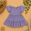 Vestido Lilás Bordado - frente