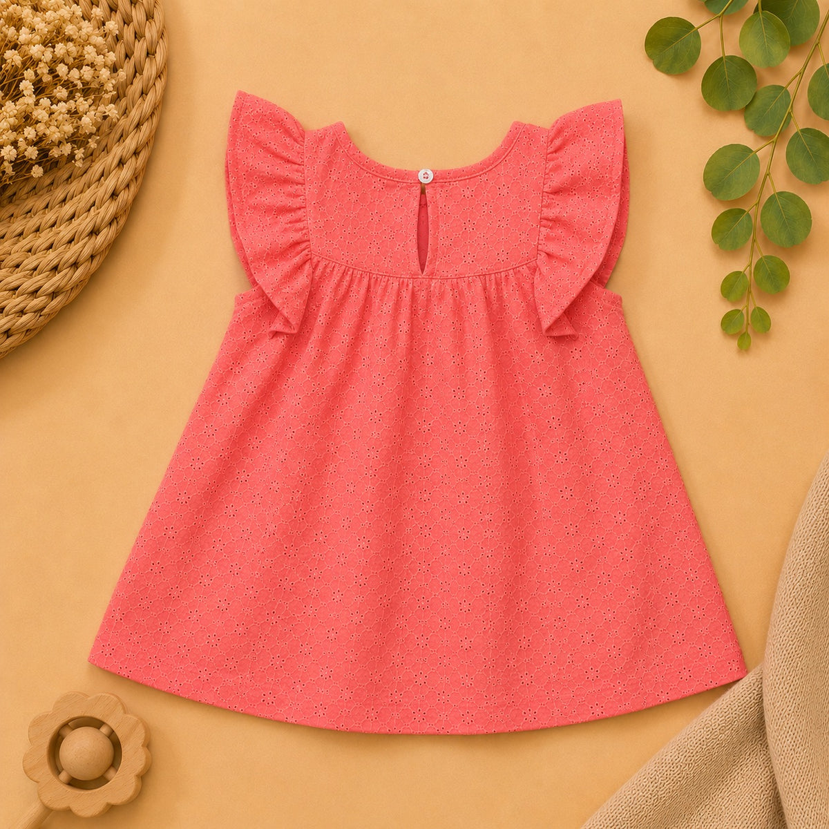 Vestido Rosa Coral - costas