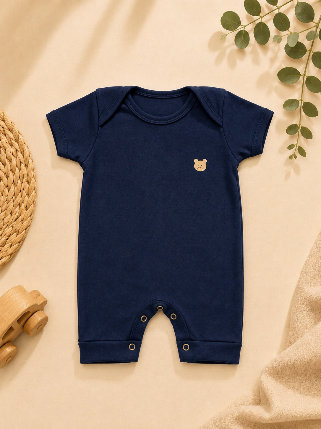 Romper Liso - Azul Jeans