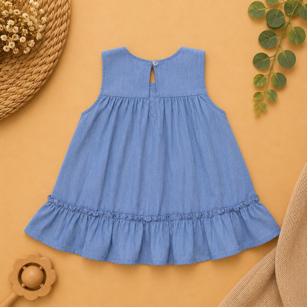 Vestido Azul - costas