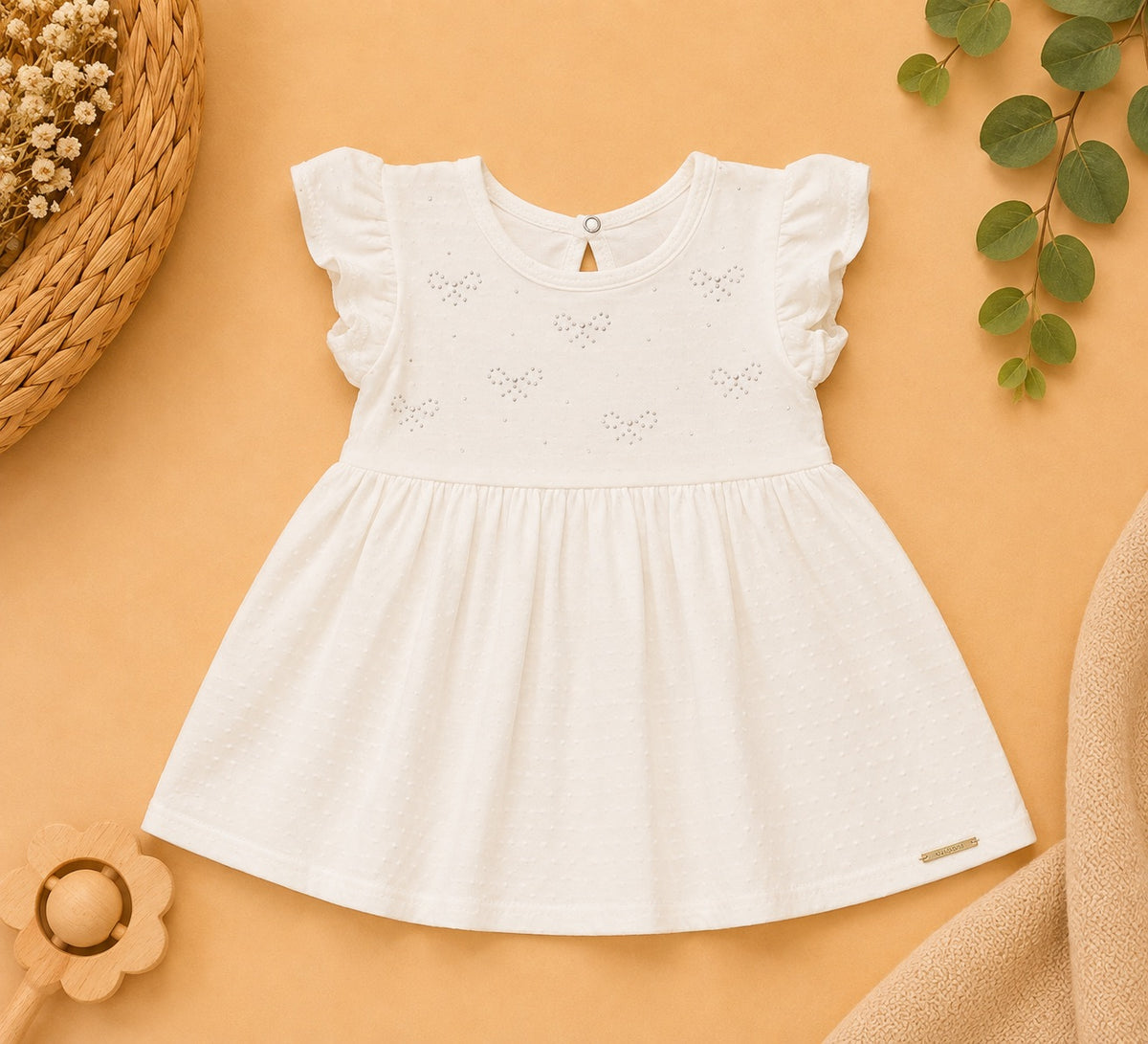 Vestido Off White - frente