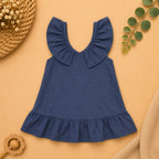 Vestido Azul Marinho - costas