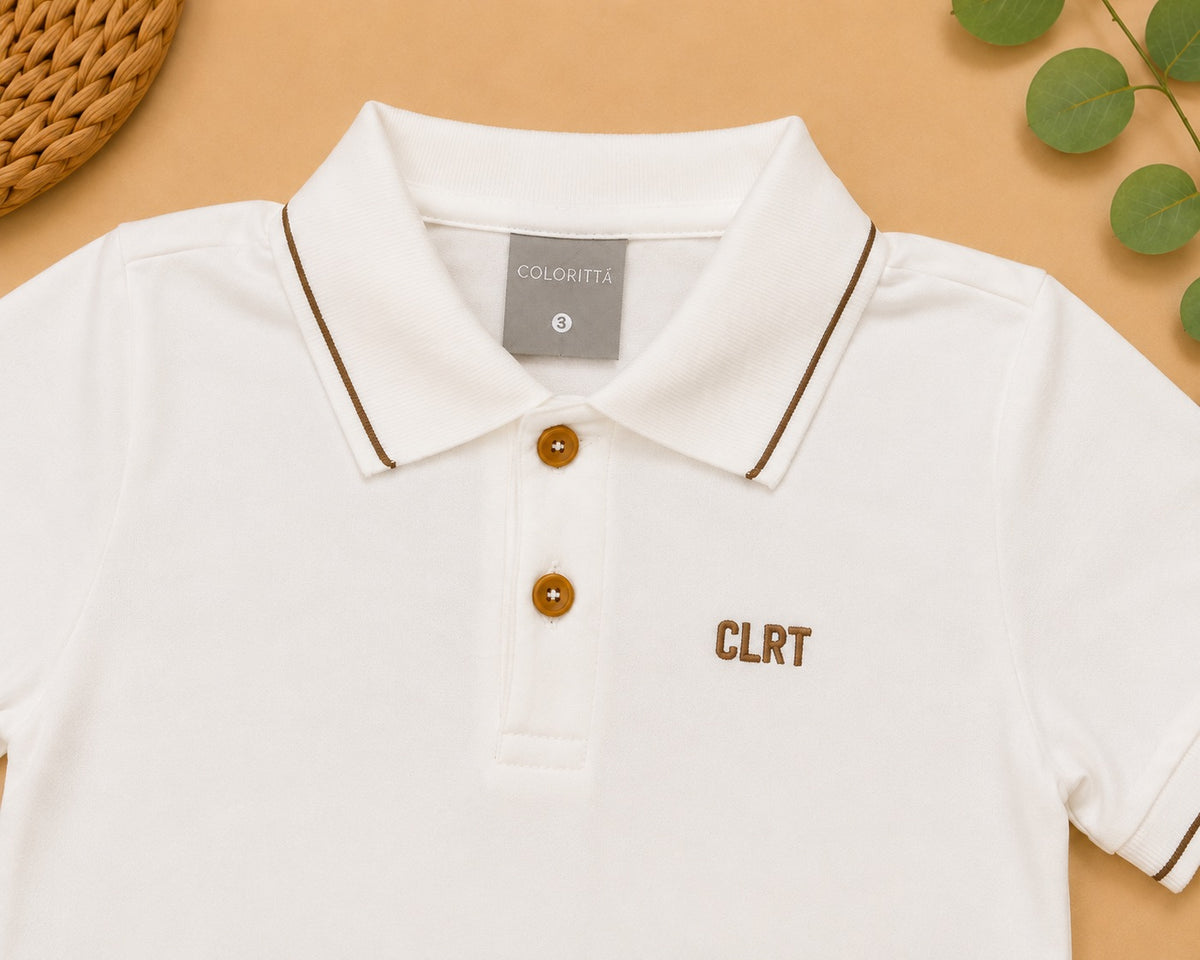 Conjunto Off White & Marrom - detalhe 2