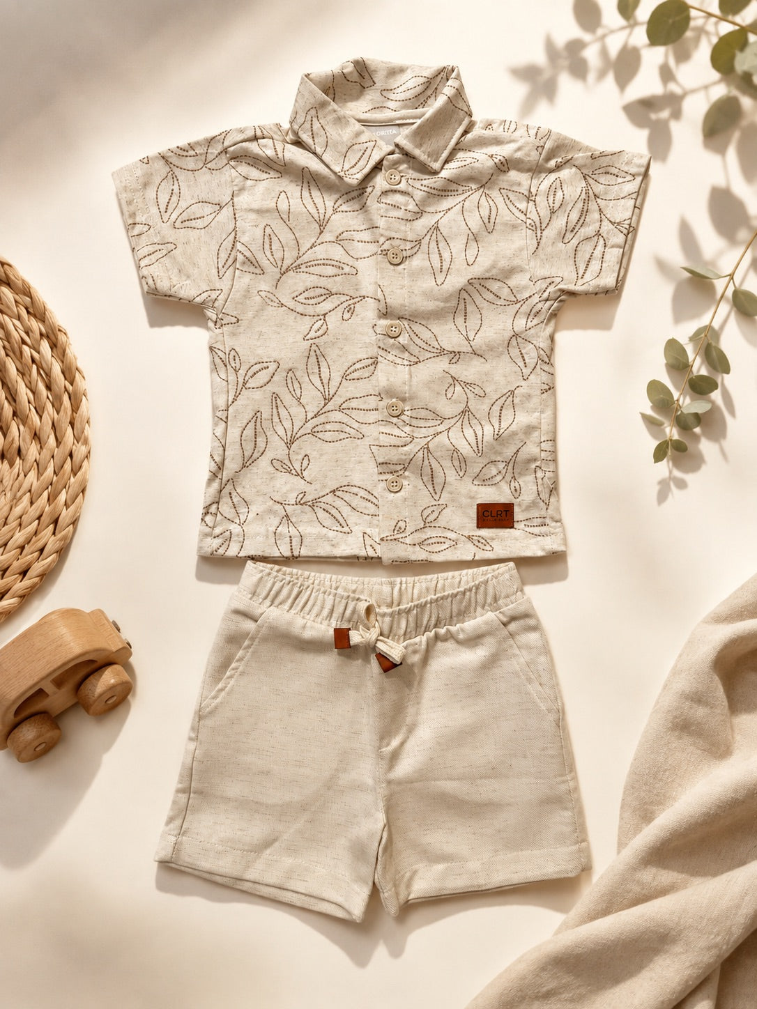 Conjunto Folhagens Areia - conjunto completo